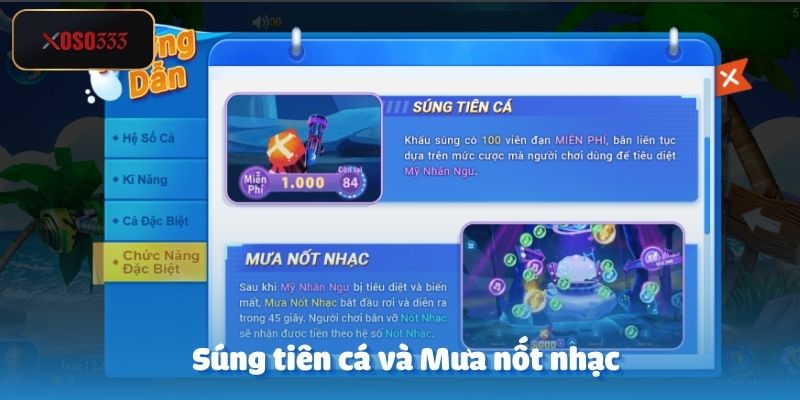 Súng tiên cá và Mưa nốt nhạc – Combo săn thưởng cực khủng